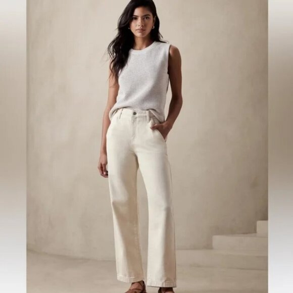 Banana Republic high rise barrel jean, size 30/10, utility, spring, trendy - Picture 13 of 13